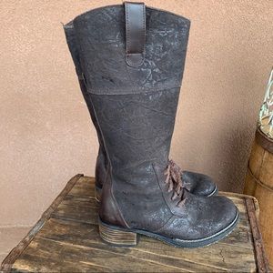 Mael Martino Brown Distressed Boot
